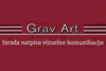 Izrada natpisa vizuelne komunikacije Grav Art