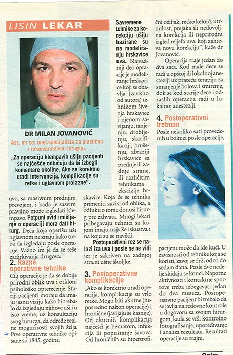 Plastični hirurg Dr. Milan Jovanović