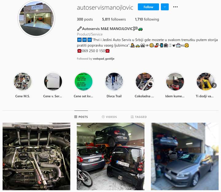 Auto servis M&E Manojlovic Beograd